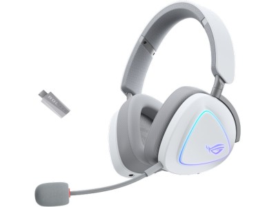 Asus ROG Delta II Trådlöst Gamingheadset, Bluetooth/3,5 mm, RGB - Vit#1