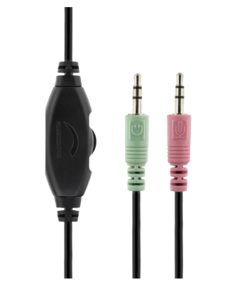 Deltaco HL-43 Headset, 3,5mm, volymkontroll på kabeln#2
