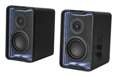 Edifier QR30 2.0 Desktop Active Speaker, 2x15W RMS, Bluetooth/USB-A, RGB - Svart