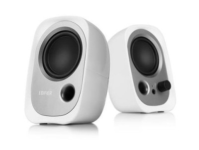 Edifier R12U, 2x2W RMS, aktiva högtalare, strömförsörjning via USB - Vit