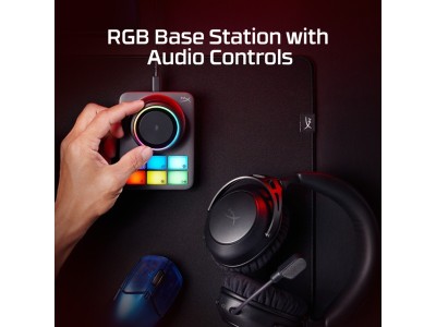 HyperX Cloud Alpha 2 Trådlöst Gaming Headset (svart) Upp till 250 timmars batteritid, 2,4 GHz, Bluetooth, RGB-basstation#4