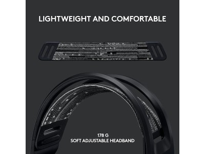 Logitech G733 Lightspeed Wireless Headset, RGB - Svart#3