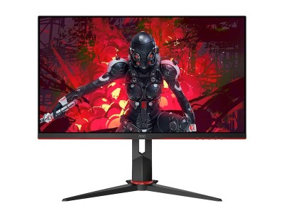 27" AOC Q27G2U/BK, VA 2560x1440, 1 ms, 144Hz FreeSync, höjdjusterbar, VGA/HDMI/DP, högtalare, USB 3.2-hubb