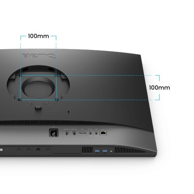 27" BenQ PD2770U, IPS 4K/3840x2160, 5 ms, höjdjusterbar, pivot, 2xHDMI/DP/USB-C 96W, USB 3.2-hubb#9