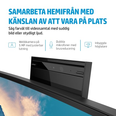 34" HP E34m G4, Curved VA 3440x1440, 5 ms, 75Hz, 1500R, höjdjusterbar, HDMI/DP/USB-C 65W, LAN, högtalare, webbkamera, USB 3.2-hubb#11