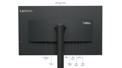31.5" Lenovo ThinkVision T32p-30, IPS 3840x2160, 4 ms, höjdjusterbar, pivot, HDMI/DP/USB-C 90W, USB 3.2-hubb#6