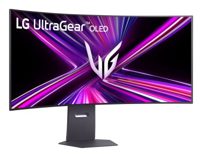 45" LG UltraGear 45GX950A-B, Curved OLED 5120x2160, 0,03 ms, 165Hz G-Sync, HDR10, höjdjusterbar, 2xHDMI/DP/USB-C 90W, högtalare, USB 3.0-hubb#1