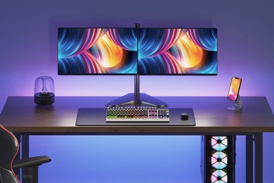 Bordsstativ Neomounts Full Motion Dual Desk Stand för 2 skärmar 10-32" - Svart#8