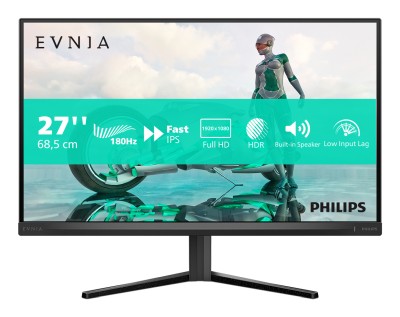 27" Philips Evnia 27M2N3200S, IPS 1920x1080, 1 ms, 165Hz G-Sync, höjdjusterbar, pivot, 2xHDMI/DP, högtalare#2