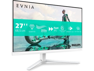 27" Philips Evnia 27M2N3501PA, IPS 2560x1440, 0,3 ms, 260Hz G-Sync, HDR10, höjdjusterbar, pivot, 2xHDMI/DP, högtalare#2