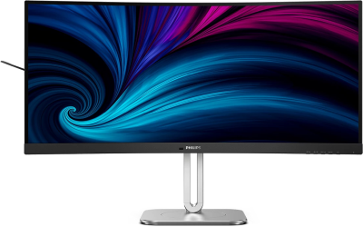34" Philips 34B2U5600C, Curved VA 3440x1440, 120 Hz, höjdjusterbar, 2xHDMI/DP/USB-C 96W, USB 3.2-hubb, KVM-switch, högtalare#2