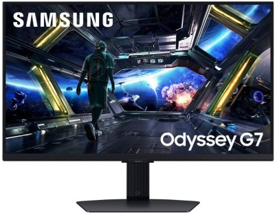 27" Samsung Odyssey G7 S27DG702EU, IPS 4K/3840x2160, 1 ms, 144Hz FreeSync Premium, HDR400, höjdjusterbar, pivot, 2xHDMI/DP, högtalare, USB-hubb#1
