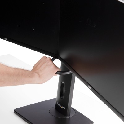 Bordsstativ StarTech.com Crossbar Dual Monitor Desk Stand för 2 skärmar 17-27" - Svart#10