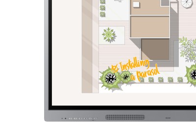 65" Samsung Interactive Display WE65F-X, ADS 4K/3840x2160, 2xHDMI, LAN/WiFi/USB-C 65W, Linux OS, 12/7-drift, högtalare, IR Touch#10