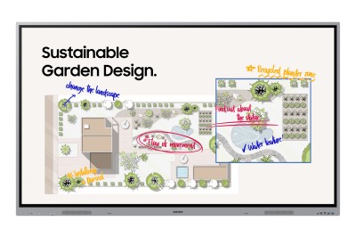 75" Samsung Interactive Display WE75F-X, ADS 4K/3840x2160, 2xHDMI, LAN/WiFi/USB-C 65W, Linux OS, 12/7-drift, högtalare, IR Touch