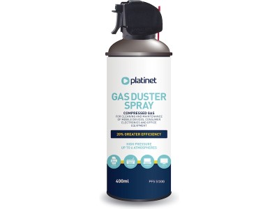 Platinet Cleaning Gas Duster 400ml Luft på flaska. Avlägsnar effektivt damm och smuts