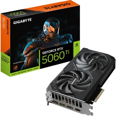 Gigabyte GeForce RTX 5060 Ti WINDFORCE 16 GB GDDR7, HDMI/3xDP