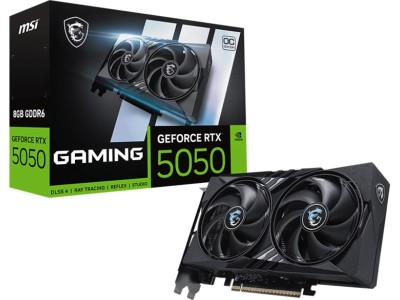MSI GeForce RTX 5050 GAMING OC 8 GB GDDR6, HDMI/3xDP