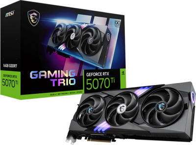 MSI GeForce RTX 5070 Ti Gaming Trio OC Plus 16 GB GDDR7, HDMI/3xDP, RGB#1
