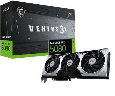 MSI GeForce RTX 5080 Ventus 3X OC Plus 16 GB GDDR7, HDMI/3xDP#2