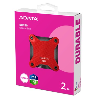 2 TB ADATA SD620 SSD, USB-A 3.2 Gen 2 - Röd#5