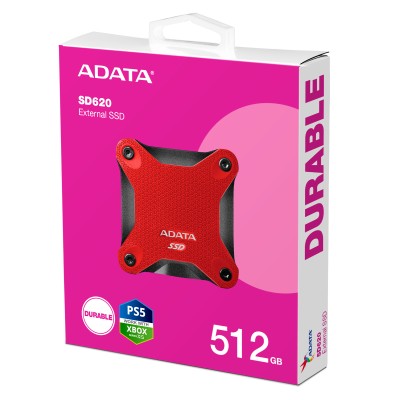 512 GB ADATA SD620 SSD, USB-A 3.2 Gen 2 - Röd#4