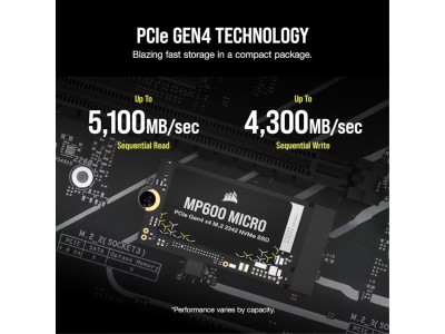 1 TB Corsair MP600 Micro SSD, M.2 2242 NVMe PCIe 4.0#3