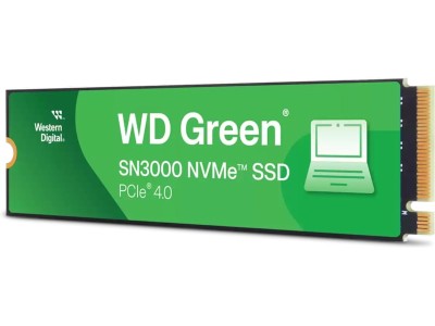 500 GB WD Green SN3000 SSD, M.2 2280 NVMe PCIe 4.0