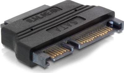 DeLOCK adapter SATA och ström till Slim SATA och ström - Svart