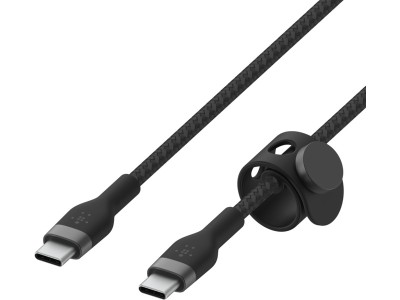 Belkin USB-C till USB-C kabel 1m Flätad - Svart#4