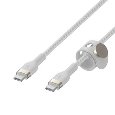 Belkin USB-C till USB-C kabel 2m Flätad - Vit#3