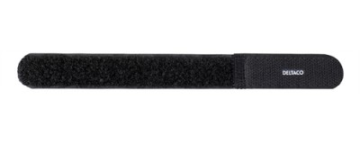 Kardborrband 20mm bredd 18cm 10 pack, svart