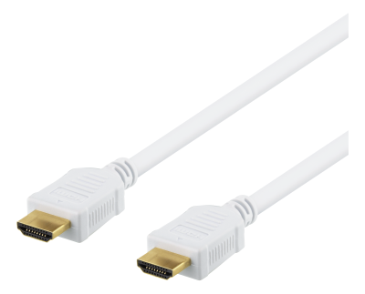 HDMI-kabel Deltaco, Ethernet, 4K@30Hz, 7 meter - Vit