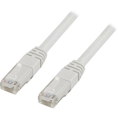 Nätverkskabel oskärmad Cat.6, RJ45, 10 meter - Vit