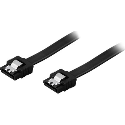 SATA3 kabel, med lås-clips, 30 cm