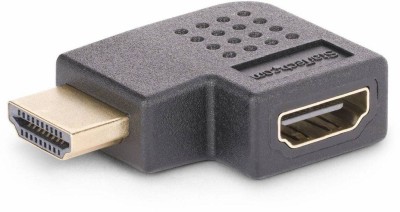 Adapter HDMI hane till hona, StarTech, 4K@60Hz, vinklad höger - Svart
