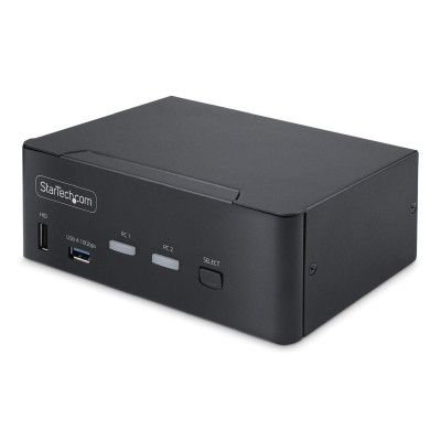 Startech 2-Port Dp 1.4 Kvm Switch - Cpnt Dual-Monitor Displayport Kvm