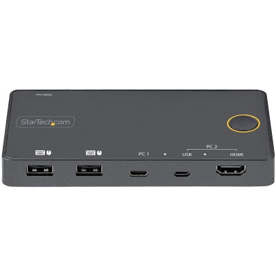 Systemswitch Startech.com SV221HUC4K, 2-vägs KVM, HDMI 2.0 4K@60Hz, hybrid USB-A/USB-C#2