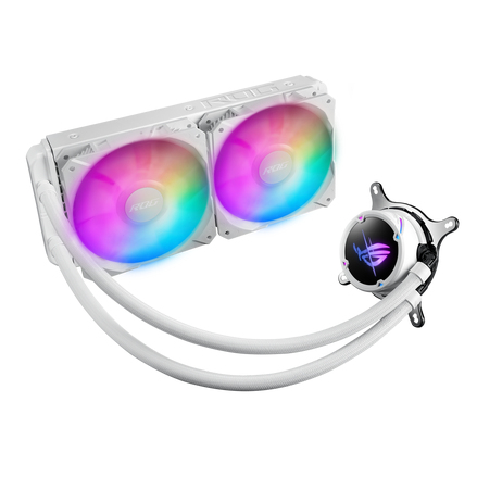 Asus ROG Strix LC II 240 ARGB White Edition, 2x120 mm fläktar - Vit