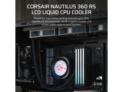 Corsair Nautilus 360 RS LCD, 3x120mm - Svart#2