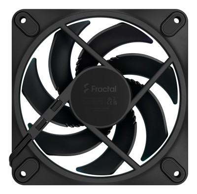 Fläkt 120 mm Fractal Design Momentum 12 RGB, 28,03 dB, 350-2200 rpm, 62,44 cfm, 3-pack - Svart#4
