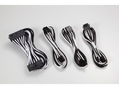 Phanteks Extension Cable Combo Kit 24P/8P/8V/8V - Svart/Vit