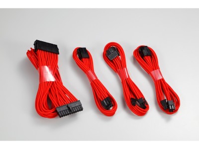 Phanteks Extension Cable Combo Kit 24P/8P/8V/8V - Röd