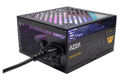 AZZA PSAZ 750W ARGB, ATX, 120 mm fläkt, 80PLUS Bronze