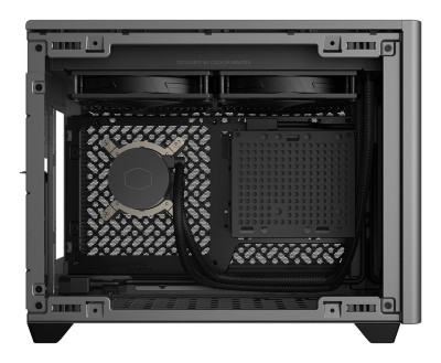 Cooler Master MasterBox NR200P MAX, Mini-ITX, härdat glas, inkl. 850W nätagg - Grå#4