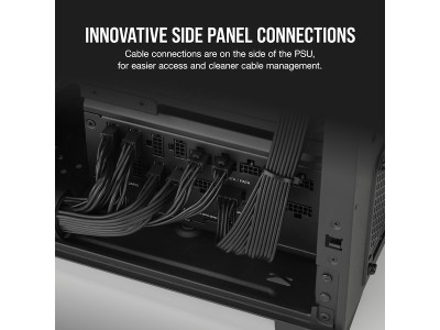 Corsair RM1200x Shift 1200W, ATX, 80PLUS Gold, löstagbara kablar - Svart#3