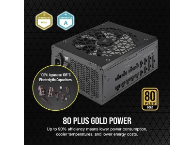 Corsair RM1200x Shift 1200W, ATX, 80PLUS Gold, löstagbara kablar - Svart#4