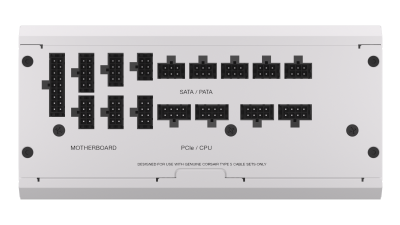 Corsair RM1200x Shift White 1200W, ATX, 80PLUS Gold, löstagbara kablar - Vit#4