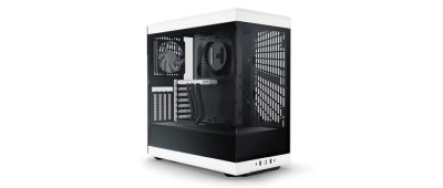 Hyte Y40 White Miditower, ATX, Panoramic Glass, inkl. PCIe 4.0 riser - Svart/Vit#1