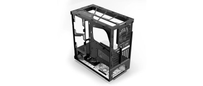 Hyte Y40 White Miditower, ATX, Panoramic Glass, inkl. PCIe 4.0 riser - Svart/Vit#7
